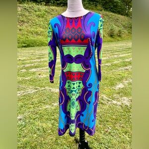 Sunny Leigh colorful dress. Size Large. 337W